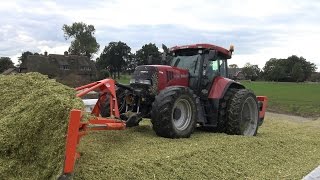 Mais inkuilen bij Kamphuis door loonbedrijf de Hoop  Wierden 2016 [upl. by Ingvar494]