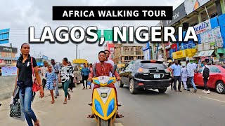 This is LAGOS NIGERIA 🇳🇬 Africas Most Populous City  4K Walking Tour [upl. by Ahsiral]