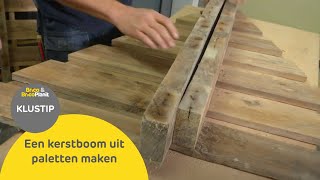 Een kerstboom uit paletten maken [upl. by Akema]