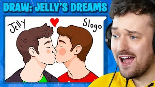 Drawing JELLY amp SLOGO Kissing Gartic Phone [upl. by Iblehs]