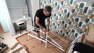 IKEA RAMSTA day bed assembly DIY [upl. by Iluj]