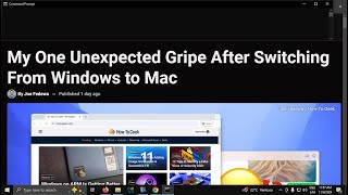 My One Unexpected Gripe After Switching From Windows to Mac [upl. by Sirehc]