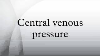 Central venous pressure [upl. by Ydoj833]