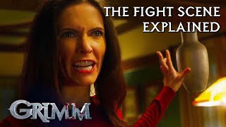 Bitsie Tulloch Explains The Iconic Juliette VS Adalind Fight  Grimm [upl. by Einnod]