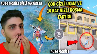 GÄ°ZLÄ° UÃ‡MA VE 10 KAT HIZLI KOÅMA TAKTÄ°ÄÄ°  PUBG Mobile Rank Kasma Taktikleri [upl. by Aislehc]