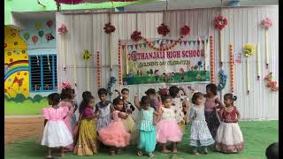 Roly poly dance performance by nursery kids at Geethanjali High School for children’s day [upl. by Akimad991]