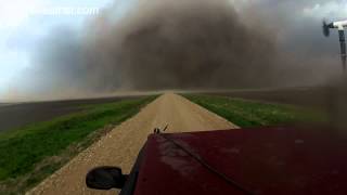 INSANE video inside North Dakota tornadojust south of the Canadian Border [upl. by Anaili]