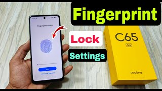 Realme C65 5g Fingerprint Lock Settings  Realme C65 5g Phone me Fingerprint Lock Kaise Lagaye [upl. by Montgomery]