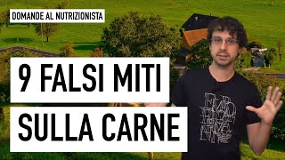 9 falsi miti sulla carne [upl. by Tallbot]