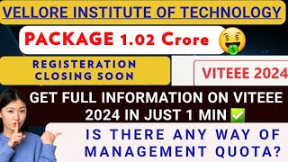 VIT Admission 2024VITEEE ApplicationImportant DatesAdmission procedureDirect Admission [upl. by Frederick]