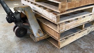 quotMaking a Giant Bed from Old Pallets Upcycling Old Wooden Pallets Projectquot [upl. by Steinberg]