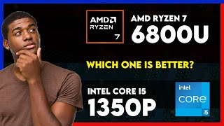 AMD Ryzen 7 6800U​ vs Intel Core i5 1350P Comparison [upl. by Naryk]