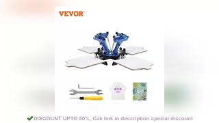 VEVOR Screen Printing Machine 360 Rotable Silk Screen Printing Press 54x45cm Screen Print [upl. by Dyanna]