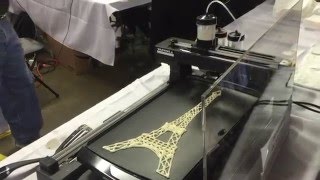 PancakeBot printing an Eiffel Tower [upl. by Yor]