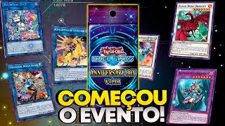 COMEÇOU O EVENTO NO DUEL LINKS 25 ANOS DO CARD GAME DE YUGIOH [upl. by Leisam737]