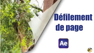 COMMENT CREER UN DEFILEMENT DE PAGE DANS AFTER EFFECTS [upl. by Ahsemo]