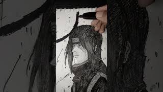 Drawing Itachi Uchiha drawingitachi drawingprocess draw drawanime itachiuchiha [upl. by Nilauqcaj]