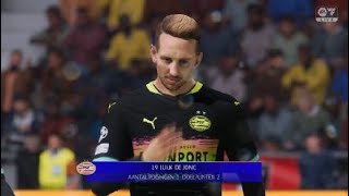 Luuk de jong belangrijk in de eerste helft ac milan  psv [upl. by Fridlund]