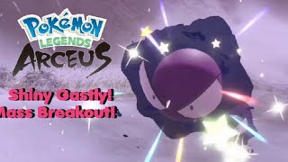 Pokemon Legends Arceus Shiny Gastly From Mass Breakout [upl. by Rbma257]