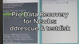 Data Recovery Tutorial  Getting started with DDRescue and TestDisk [upl. by Tomasz]