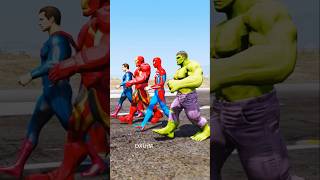 GTA V Superheroes Battle Red Hulk Venom and Doctor Doom  Who’s the Strongest 🤯 shorts gta5 [upl. by Decrem]