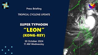 Press Briefing Super Typhoon LeonPH at 11 AM  October 30 2024  Wednesday [upl. by Nojad]