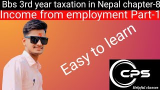 Bbs 3rd yeartaxation in Nepalchapter8 Income from employmentPart12081 [upl. by Cornelie]