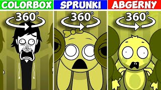 360° VR ALL Incredibox MUSTARD Versions  Colorbox VS Sprunki VS Abgerny Comparison [upl. by Amabelle]