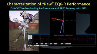 Skywatcher EQ6R Initial Guiding Performance and PPEC Training [upl. by Ellivro511]