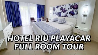 HOTEL RIU PLAYACAR  FULL ROOM TOUR  Playa Del Carmen Mexico [upl. by Averi]