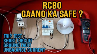 RCBO Trip Test  Gaano ka Safe  Residual Current Circuit Breaker with Overload Protection [upl. by Naoma362]