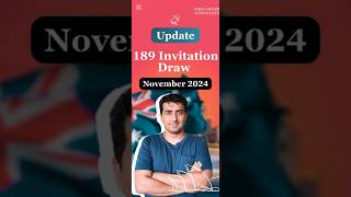 📢 CRAZY DRAW  Australia 189 Visa News for November 2024 australia immigration update [upl. by Oeramed]