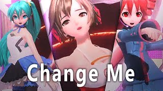 Project Diva Hatsune Miku Kasane Teto and Meiko  Change Me [upl. by Dorkas275]