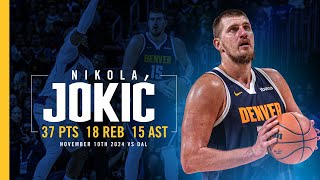 Nikola Jokić FIRST Player To Record This Stat Line 😳  Full Game Highlights vs Mavericks [upl. by Reg903]