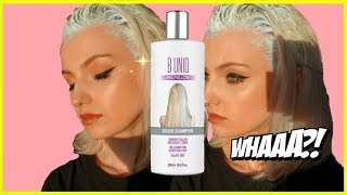 HOW TO GET RID OF BRASSY TONES  WITH JUST SILVER SHAMPOO  B UNIQ ad [upl. by Hardi]