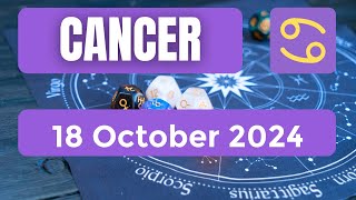 Cancer horoscope  Cancer Horoscope for Today 18 October 2024 [upl. by Itsyrc465]