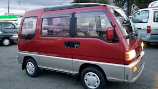 SOLD SUBARU SAMBAR VAN TRY XV Superchanger ECVT 1991 KV4 [upl. by Enniotna]