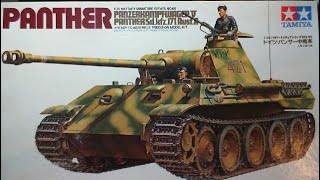 TAMIYA 135 PANTHER Ausf A BUILD UPDATE 1 [upl. by Latoyia]