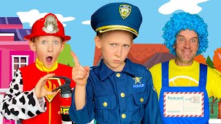 The Police Man  Kids Songs and Nursery Rhymes  Anuta Kids Channel [upl. by Jezabel]