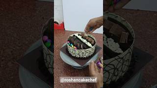 Delicious 3 tier chocolate cake making ideas shortsfeed cake chocolatecake cakedecorating [upl. by Franciska]