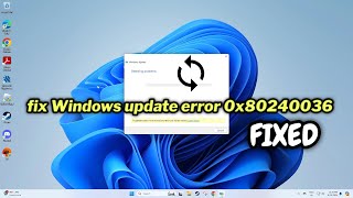 FIXED Windows update error 0x80240036 [upl. by Solracsiul]