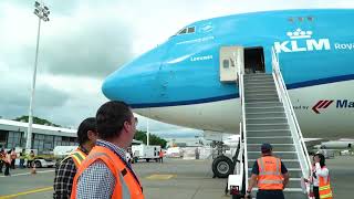 Nuestra Terminal de Carga Aérea atendió el B747 de KLM Cargo 👑✈️🌎 [upl. by Sukramed401]