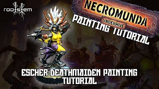 Escher Death Maiden Painting Tutorial [upl. by Golliner]