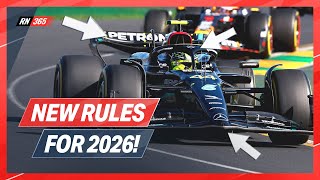 New Technical F1 Rules For 2026 Explained [upl. by Elleinet]