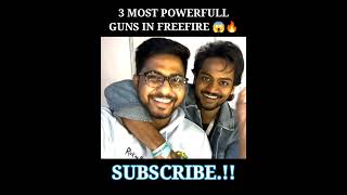 3 MOST 🤯 POWERFULL GUNS IN FREEFIRE 😱🔥  FREEFIRE FACTS maheshff totalgaming ffshorts [upl. by Odragde]