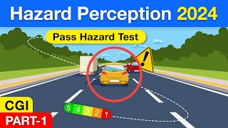 Hazard Perception Test 2024  Practice With CGI Clips theorytest [upl. by Lennaj]