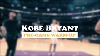 Kobe Bryants PreGame WarmUp Raw Footage [upl. by Penrose550]