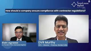 Why Contractor Compliance Matters Insights from Murthy DVR CFO at Nordex India [upl. by Azriel305]