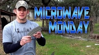 Loaded AR15 Mag in a Microwave [upl. by Nomaid]