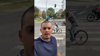 POR SU IMPRUDENCIA LE PASO ESTO🚳 parati medellin colombia antioquia viralshorts [upl. by Niamert]